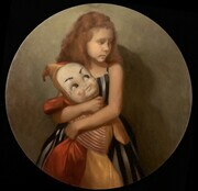 Child’s Play, oil on wood, 28’